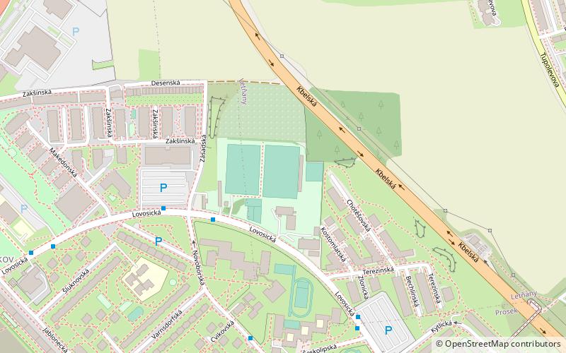 Stadion SK Prosek location map