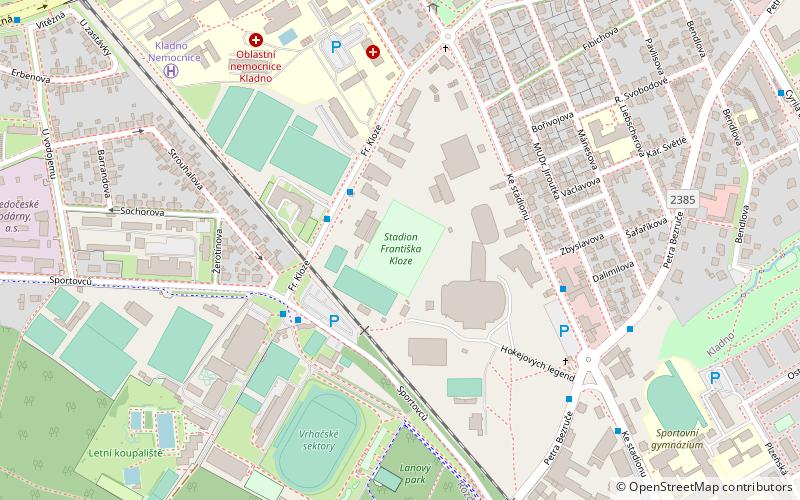 Stadion Františka Kloze location map