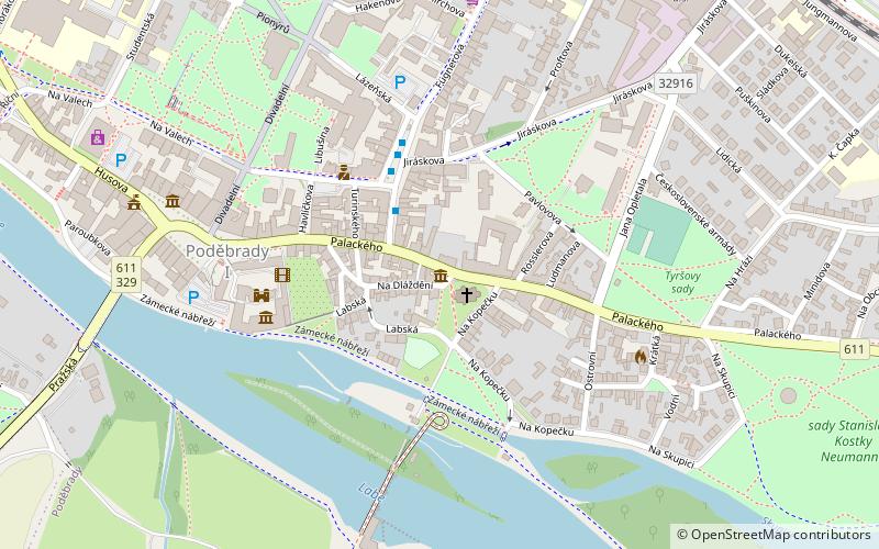 Polabské muzeum location map