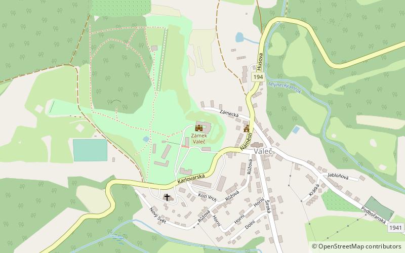 Zámek Valeč location map