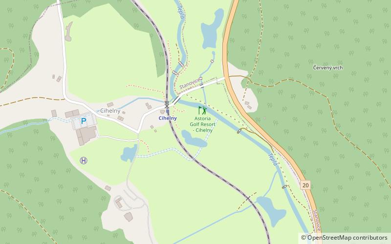 Astoria Golf Resort - Cihelny location map