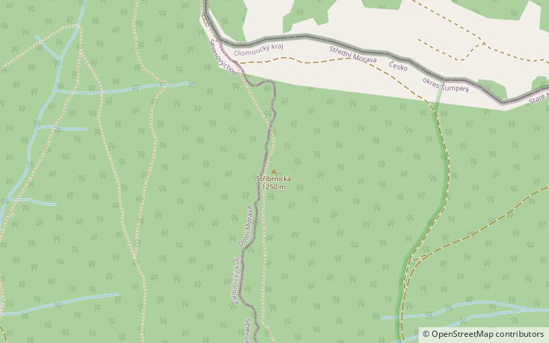 Stříbrnická location map