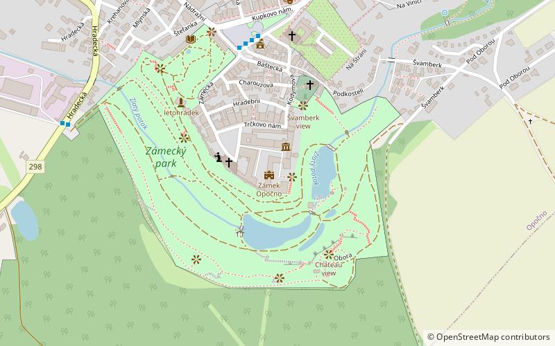 Opočno Castle location map