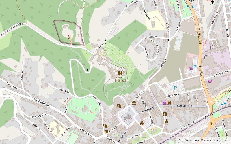 Chateau Náchod location map