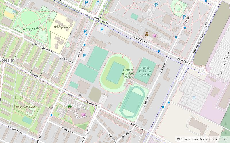 Městský stadion Mladá Boleslav location map