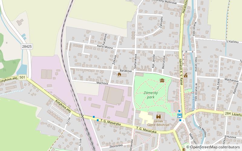 Zámek Lázně Bělohrad location map