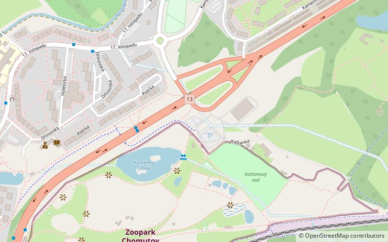 Zoopark Chomutov location map