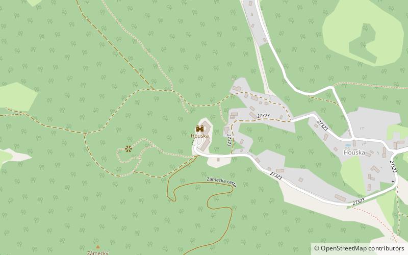 Houska Castle location map