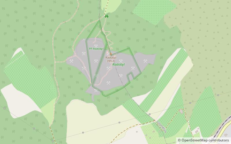 Radobýl location map
