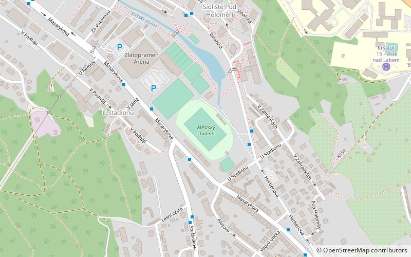 Estadio Městský location map