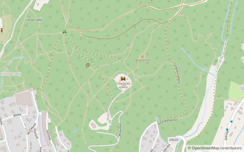 Liberecká výšina location map
