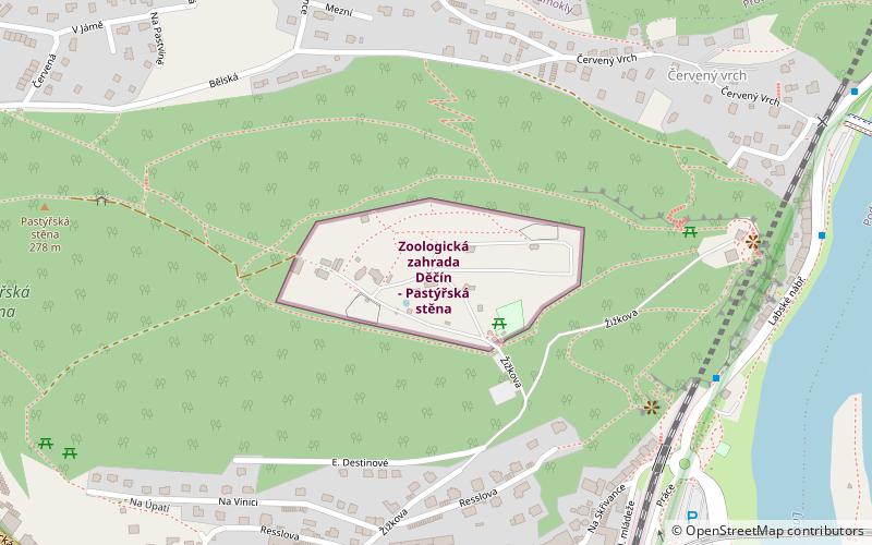 Děčín Zoo location map