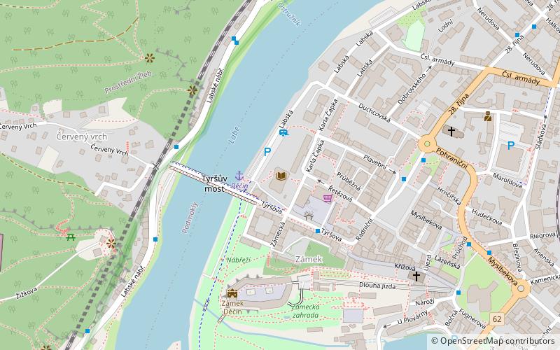 Městská knihovna Děčín location map