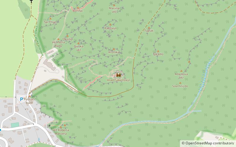 Falkenštejn Castle location map