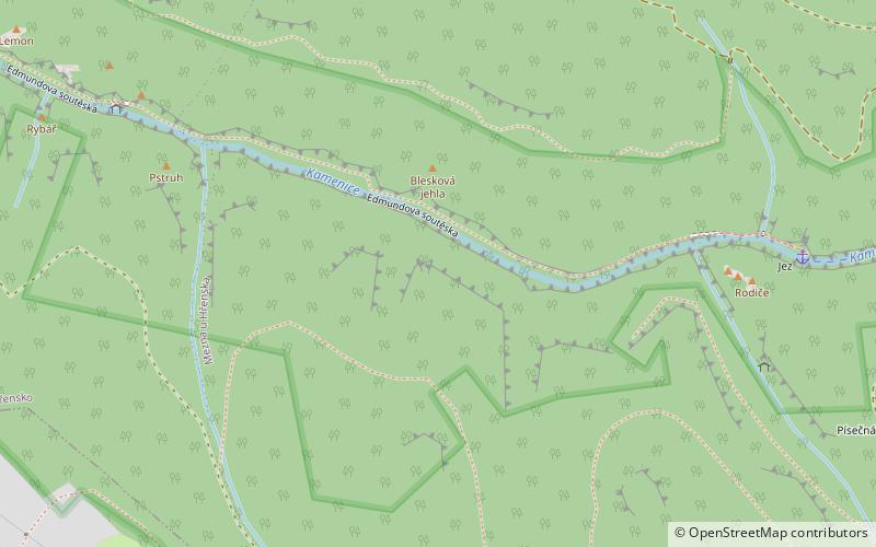 Gorges de la Kamenice location map