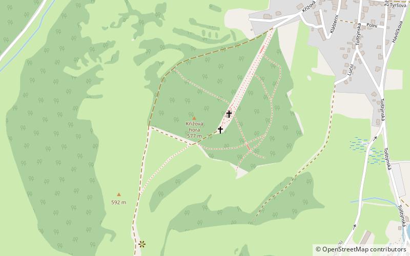 Křížová Hora location map