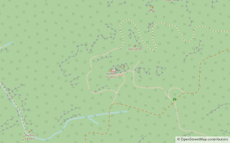 Rudolfův kámen location map