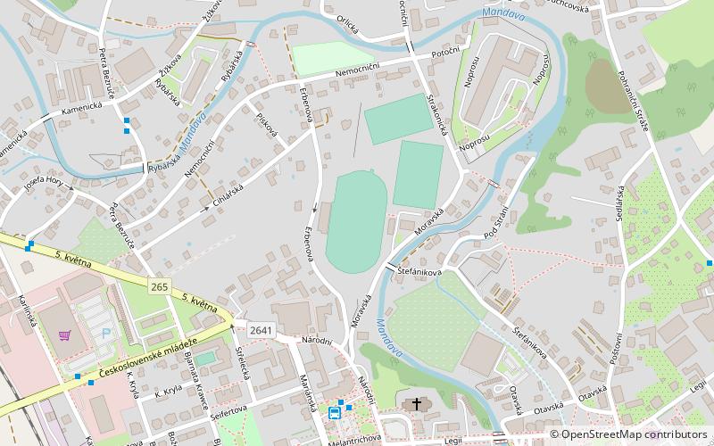 Městský stadion v Kotlině location map