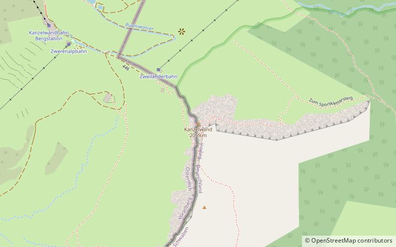 Kanzelwand location map