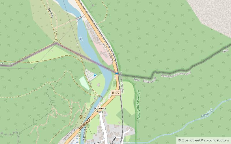 Scharnitzpass location map