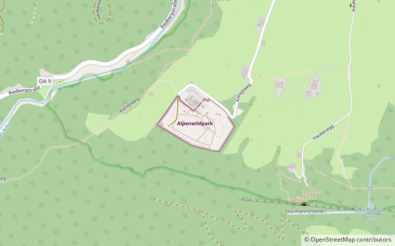 Alpenwildpark location map