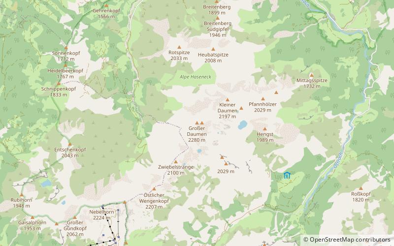 Großer Daumen location map