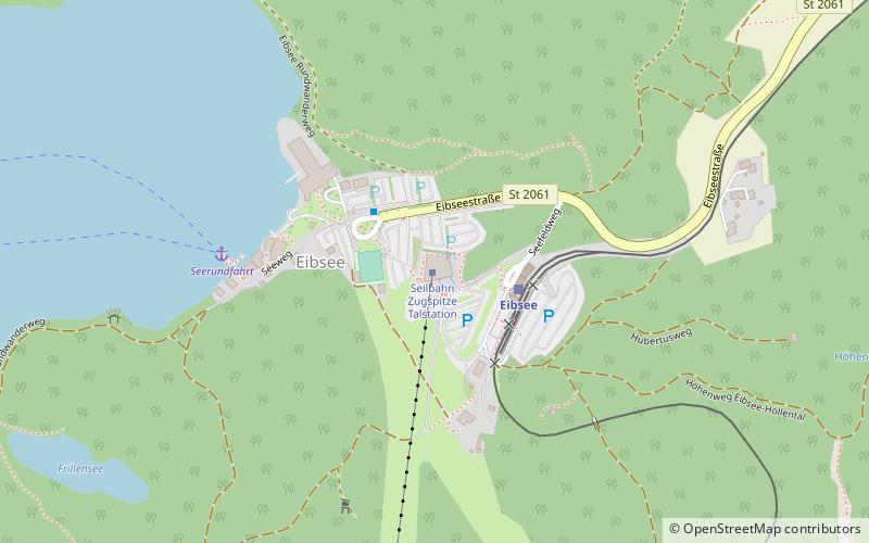 Eibsee Cable Car location map