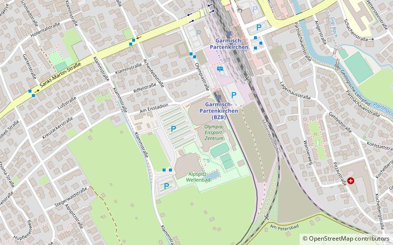 Olympia-Kunsteisstadion location map
