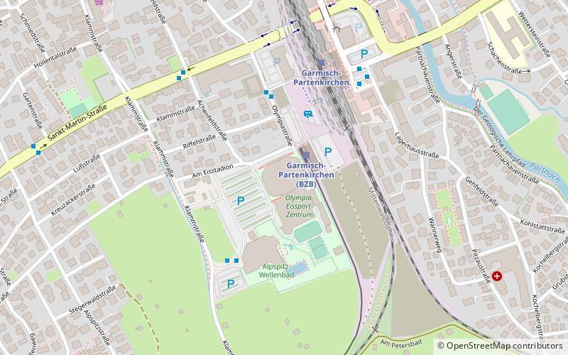 Garmisch Olympia Stadium location map