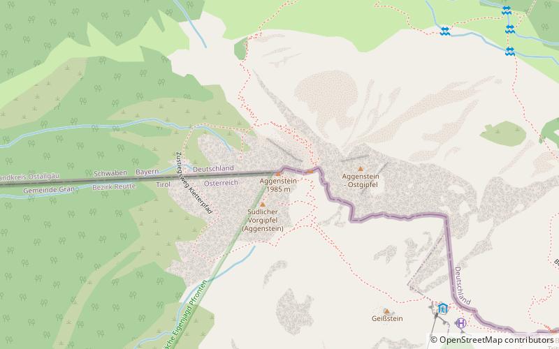 Aggenstein location map