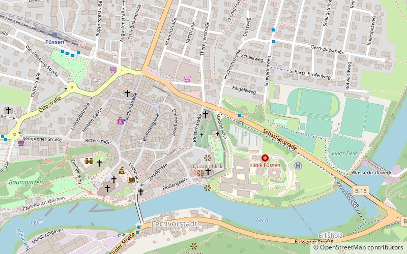 alter friedhof fussen location map