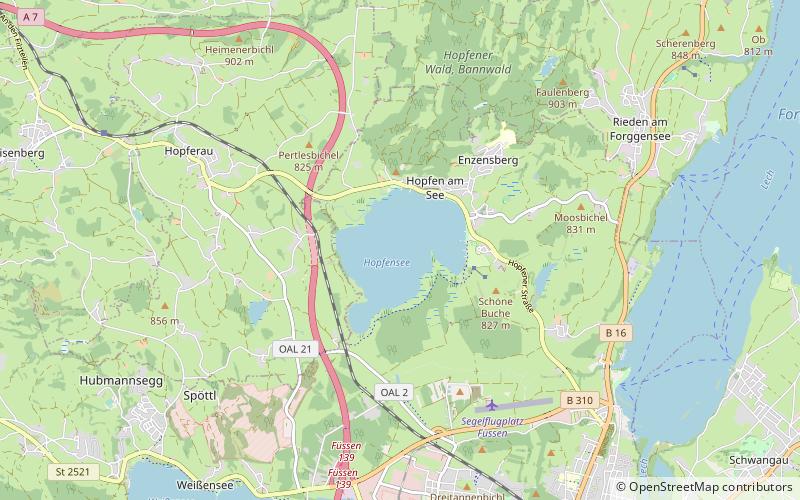 Hopfensee location map