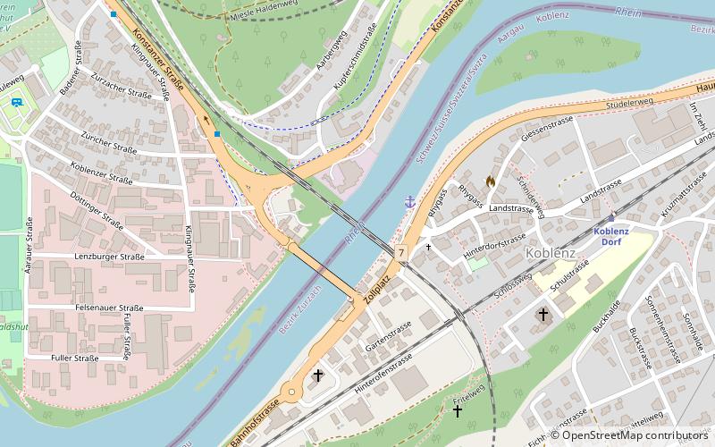 Waldshut–Koblenz Rhine Bridge location map