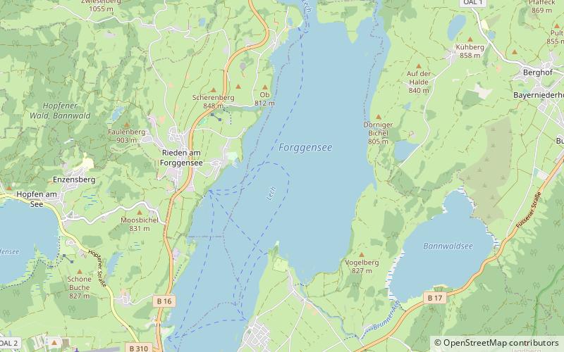 Forggensee location map