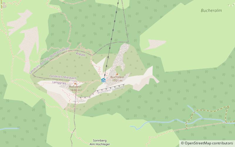 Roßstein and Buchstein location map