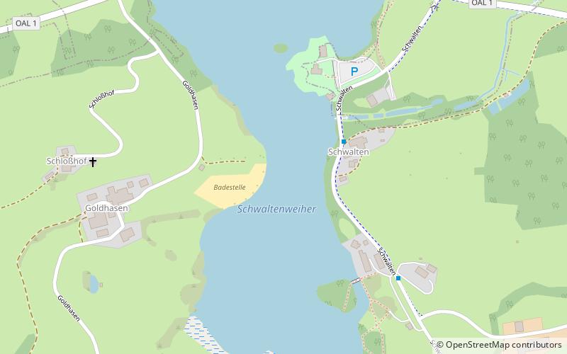schwaltenweiher location map