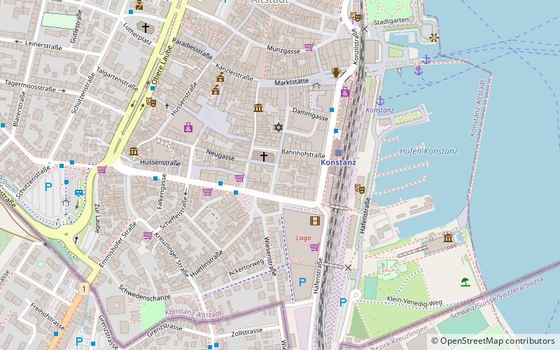 Synagogue de Constance location map