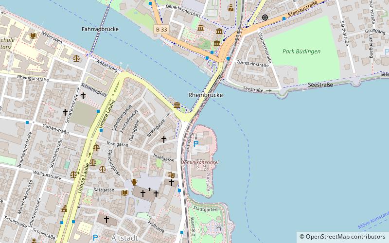 Old Rhine Bridge location map