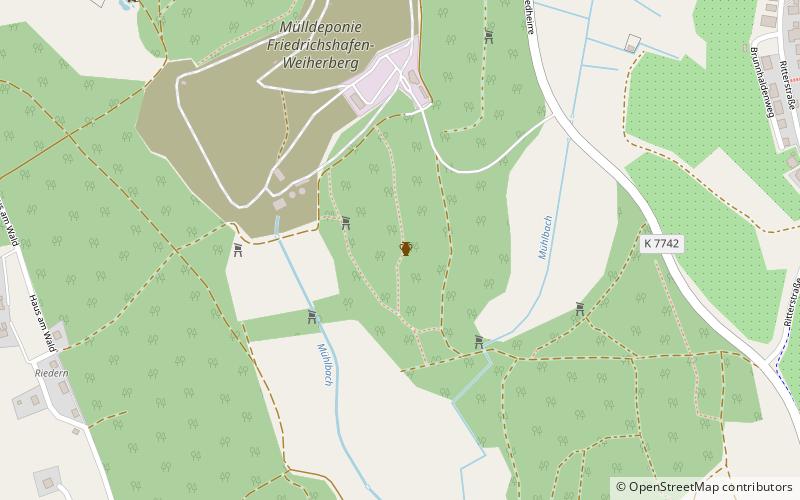 Altraderach Castle location map