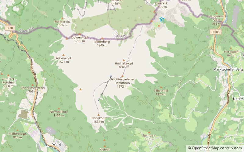 Berchtesgadener Hochthron location map
