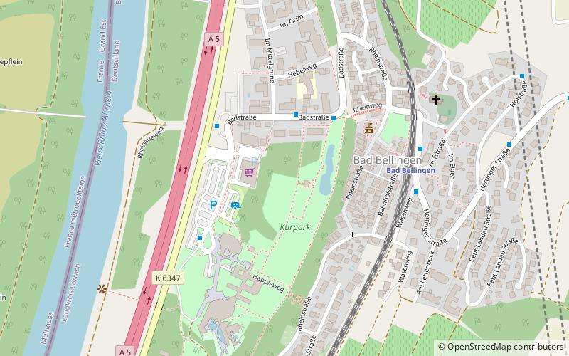 kurpark bad bellingen location map