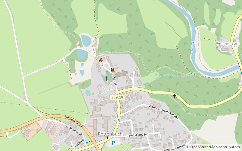 Rottenbuch Abbey location map
