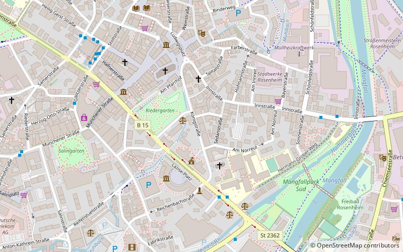 Rosenheim Poltergeist location map