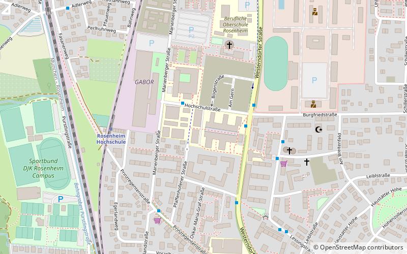 technische hochschule rosenheim location map