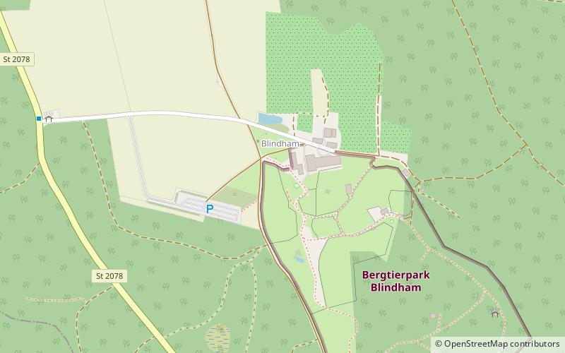 Bergtierpark Blindham location map