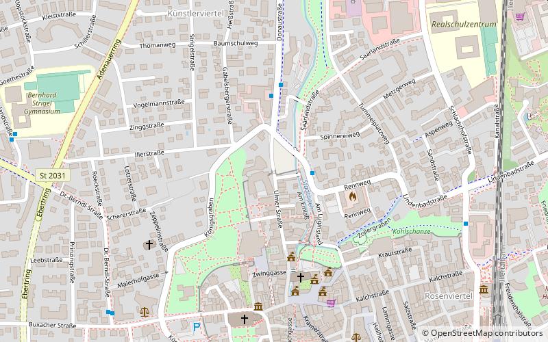 Ulmer Tor location map