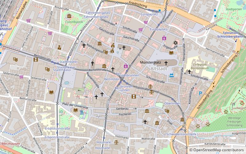 Bertoldsbrunnen location map