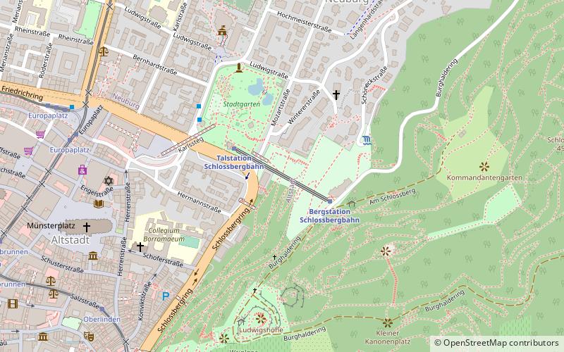 Schlossbergbahn location map
