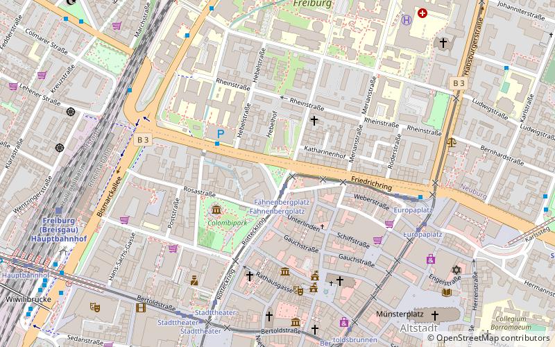 vapiano freiburg quartier unterlinden am fahnenbergplatz location map