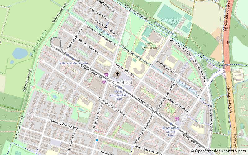 Wochenmarkt Rieselfeld location map